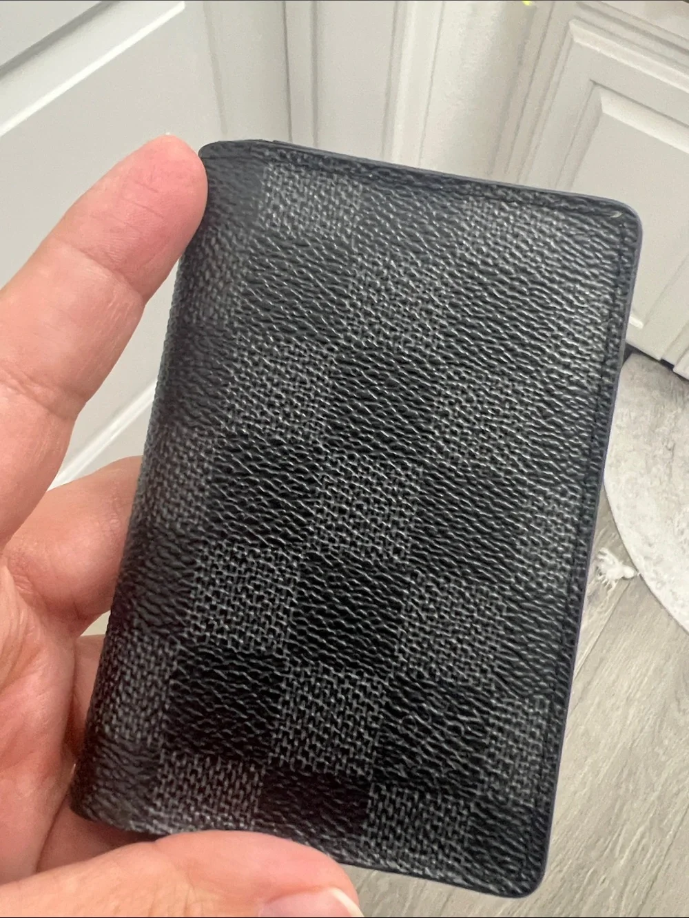 Louis Vuitton Black Checkered Card & Key Holder Autenthic!!!!!!!!